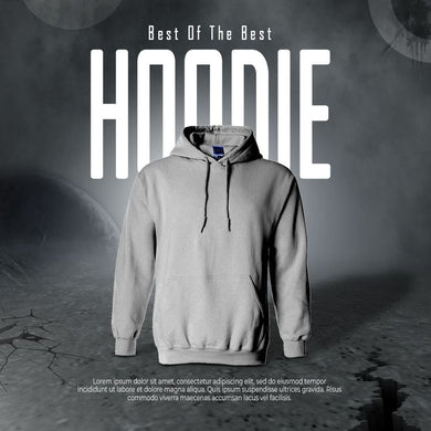 Classic Organic Hood - Heather Grey