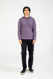 COTTON FLEECE PURPLE COLOR POLO SHIRT