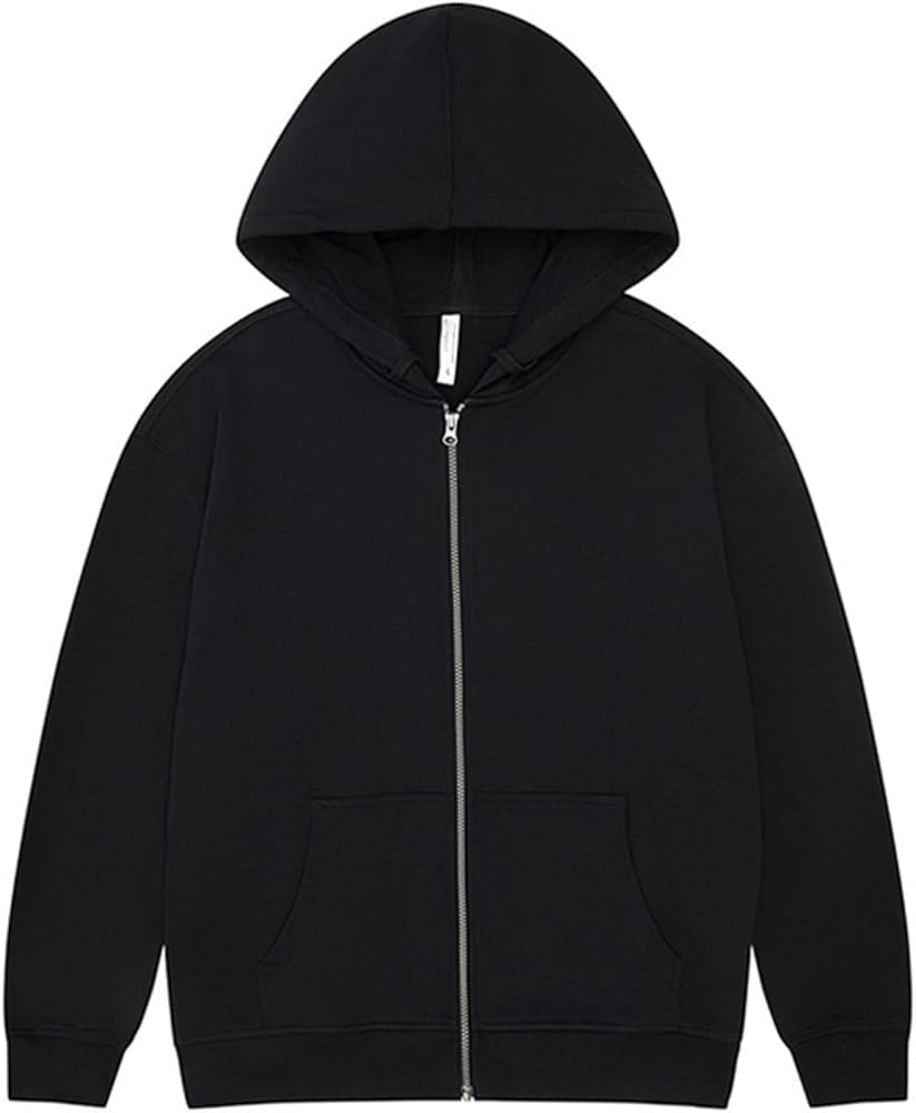 BLACK ZIPPER HOODIE FOR MAN !