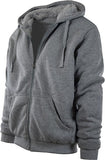 GRAY ZIPPER HOODIE