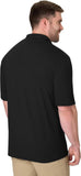 BLACK COLOR COTTON FLEECE POLO SHIRT FOR MALE