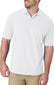 WHITE COLOR SOFT COTTON FLEECE POLO SHIRT FOR MALE