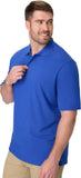 BLUE COTTON FLEECE POLO SHIRT  FOR | MALE |