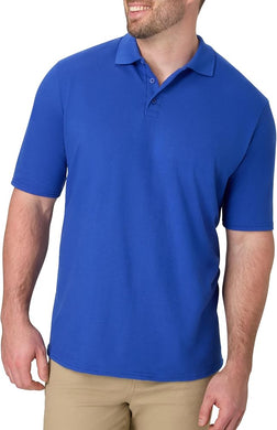 BLUE COTTON FLEECE POLO SHIRT  FOR | MALE |
