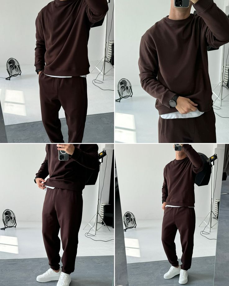 PLAIN BROWN SWEATSHIRT