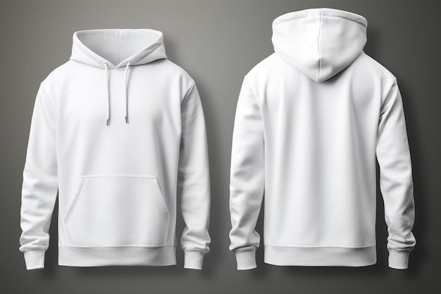 WHITE HOODIE (UNISEX)