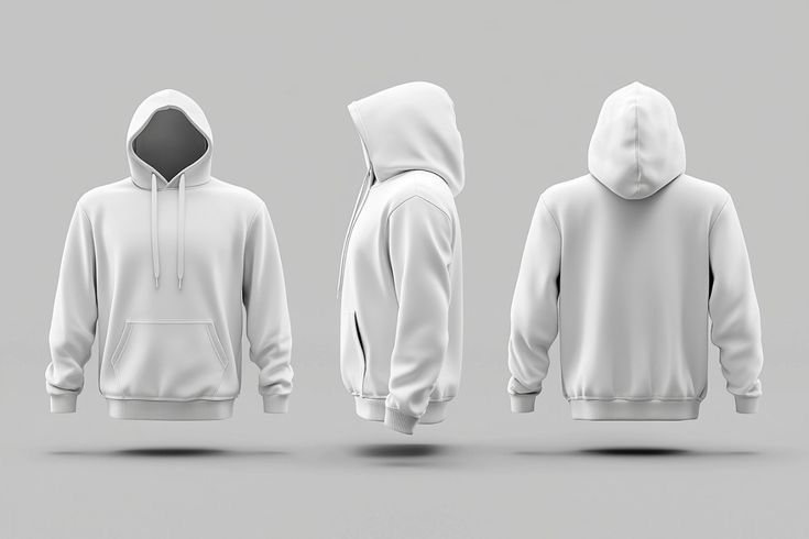 WHITE HOODIE (UNISEX)
