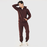 BROWN ZIPPER HOODIE FOR MAN