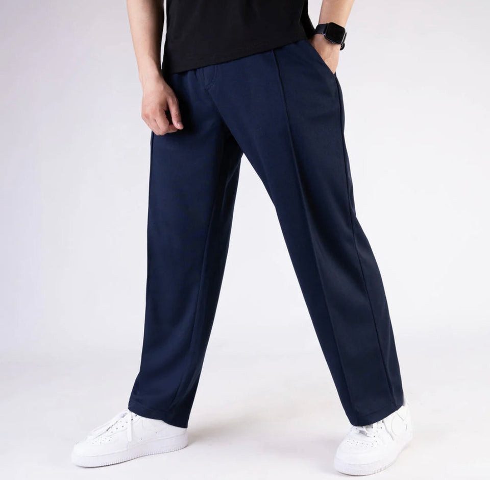 COTTON FLEECE TROUSER NAVY BLUE