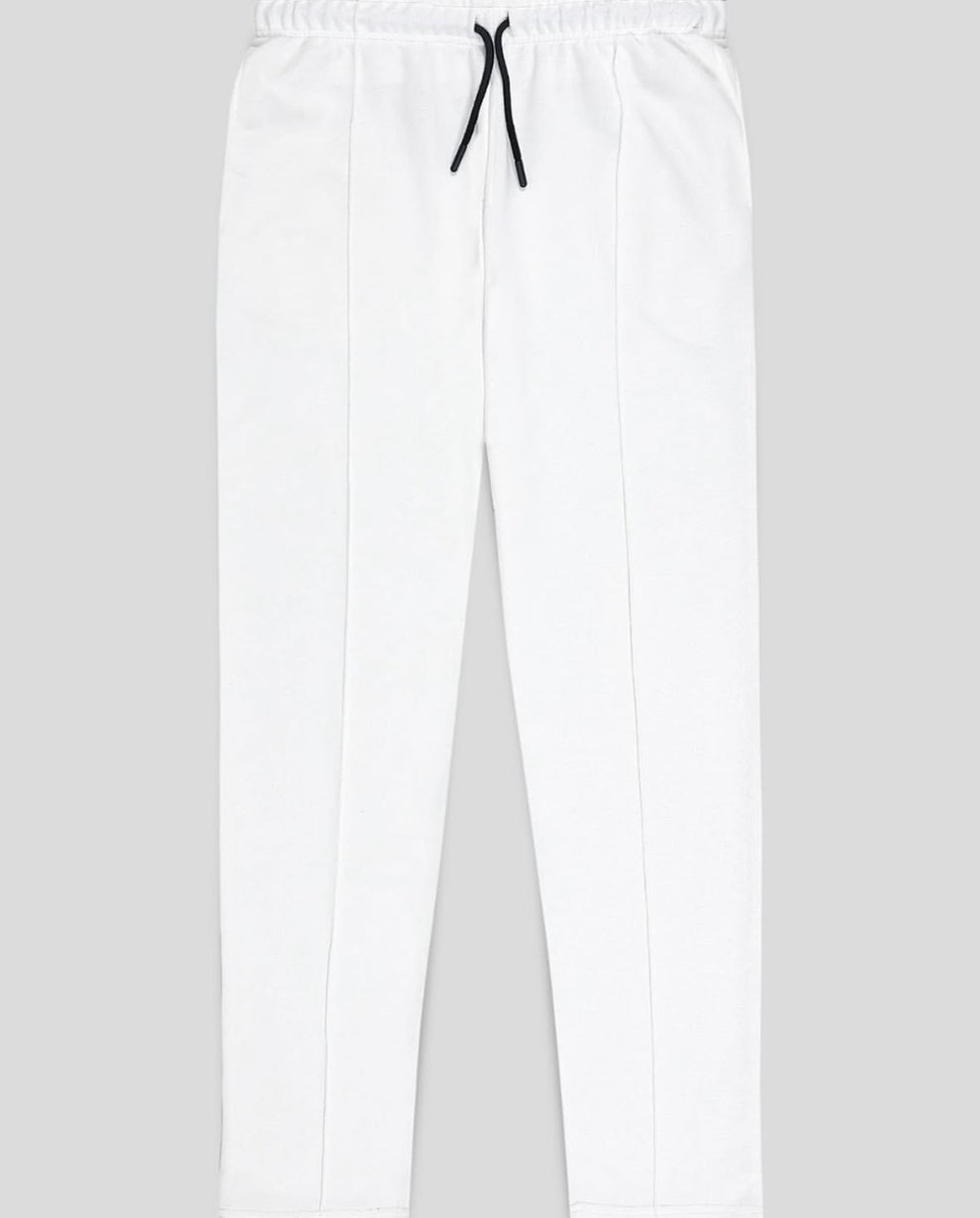 COTTON FLEECE WHITE TROUSER  FOR | MALE |