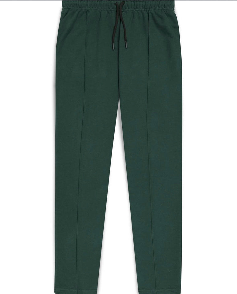 COTTON FLEECE TROUSER BOTTLE GREEN