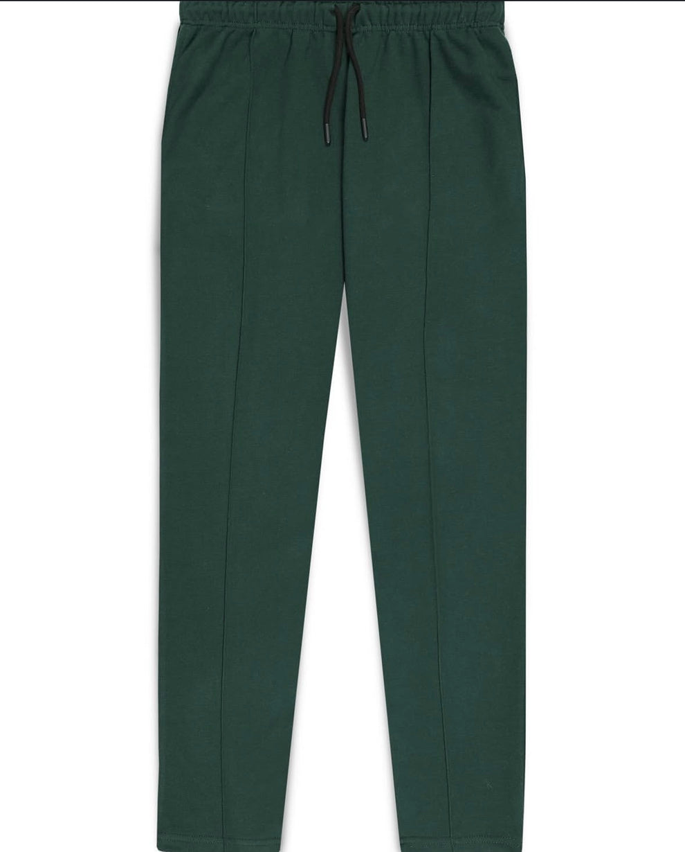 COTTON FLEECE TROUSER BOTTLE GREEN