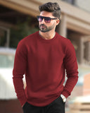 PLAIN RED MEN REGULAR FIT CASUAL SWEATSHIRT – TRIPR