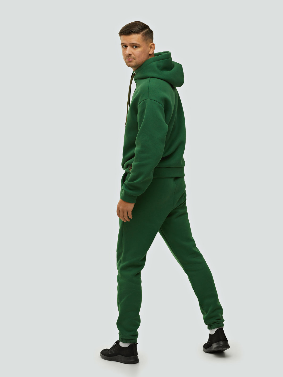 GREEN TRACKSUIT "COMFORT" WITH FLEECE