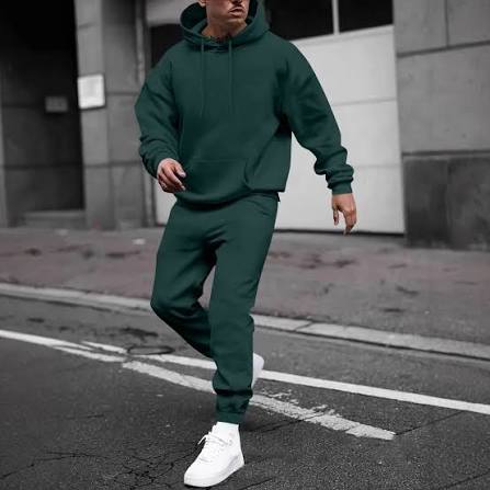GREEN TRACKSUIT "COMFORT" WITH FLUFF