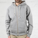 GRAY ZIPPER HOODIE
