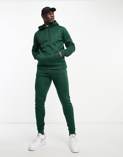 GREEN TRACKSUIT "COMFORT" WITH FLEECE